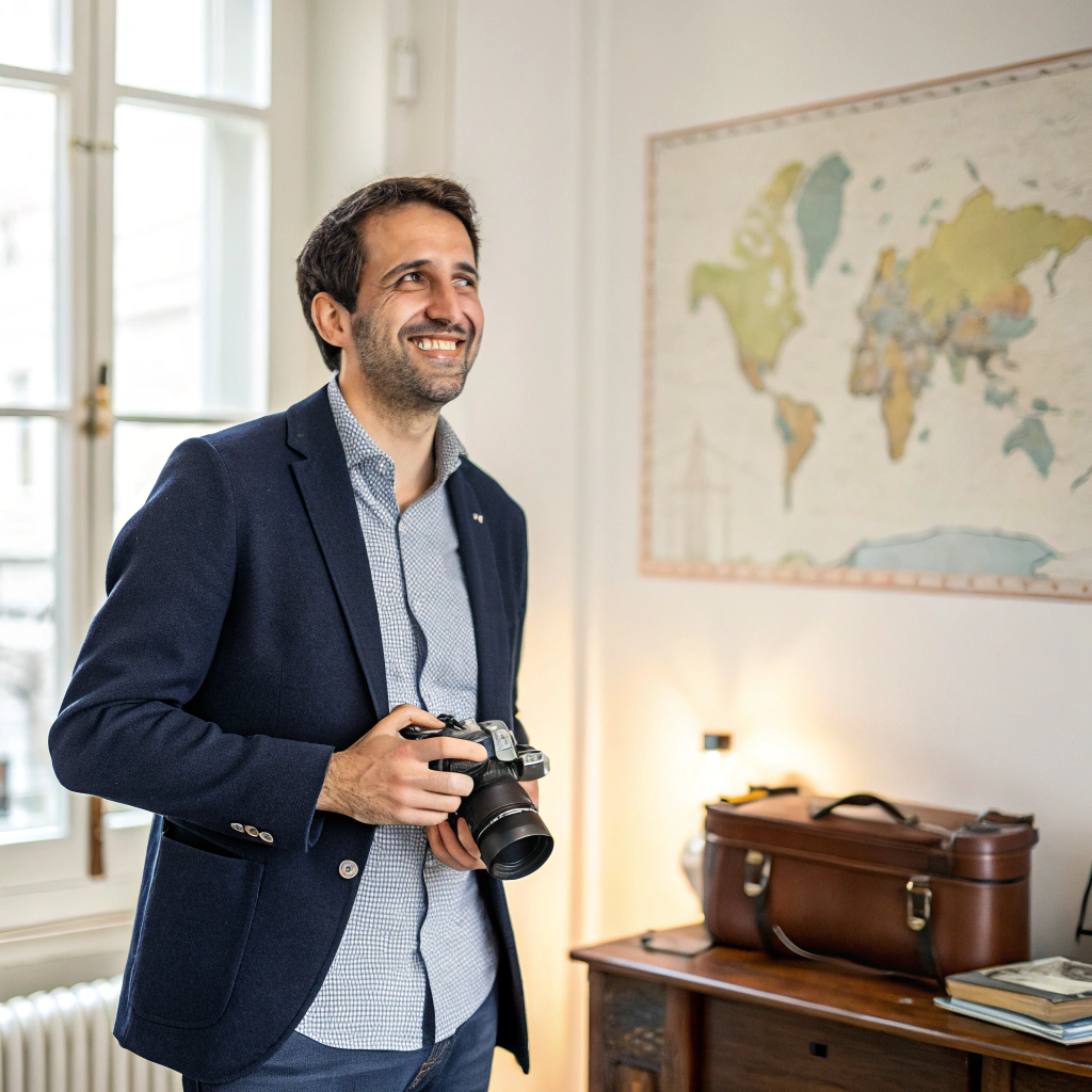 Travel planner portrait